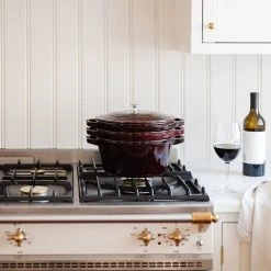 Staub Stackable Cocotte, Braiser, And Grill Pan With Lid | Grenadine -Le Creuset Shop 71cfwvid5jl. ac sl1500