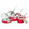 Viking Multi Ply Stainless 11-Piece Cookware Set | Red 2 Viking Multi Ply Stainless 11-Piece Cookware Set | Red -Le Creuset Shop 71h9arbozal. ac sl1500