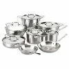 All-Clad D5 Brushed Stainless Steel 14-Piece Cookware Set 1 All-Clad D5 Brushed Stainless Steel 14-Piece Cookware Set -Le Creuset Shop 71hikuan pl. ac sl1500