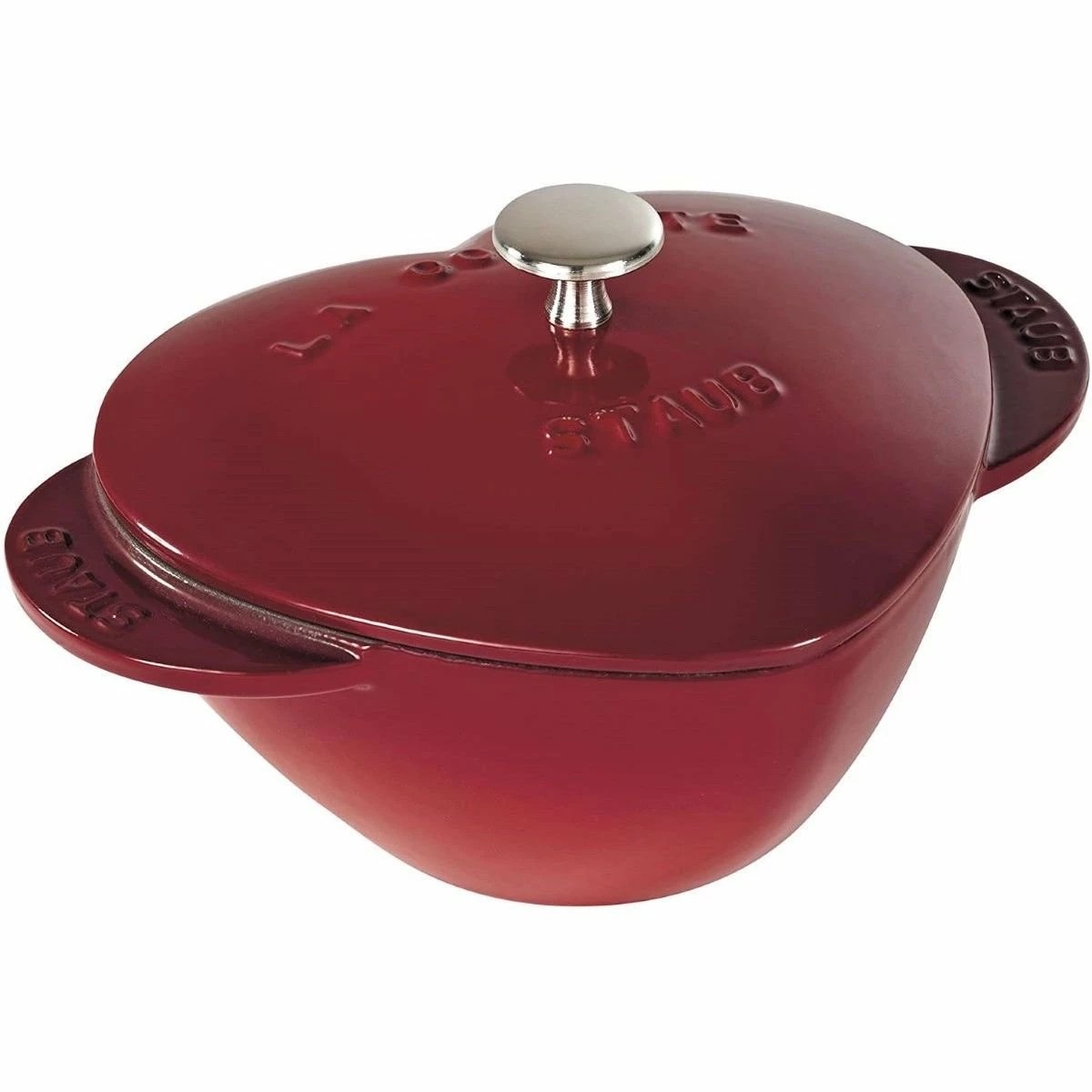 Staub 1.75 Qt. Heart Cocotte/Dutch Oven | Cherry Red 3 Staub 1.75 Qt. Heart Cocotte/Dutch Oven | Cherry Red