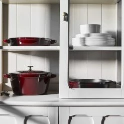 Staub Stackable Cocotte, Braiser, And Grill Pan With Lid | Grenadine -Le Creuset Shop 71qcp4mycfl. ac sl1500