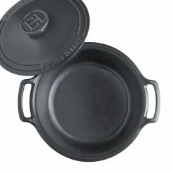 Emile Henry 6-Quart Sublime Stewpot | Graphite 10 Emile Henry 6-Quart Sublime Stewpot | Graphite -Le Creuset Shop 734760 sublime dutch oven top open