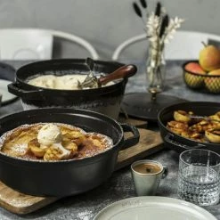 Staub Stackable Cocotte, Braiser, And Grill Pan With Lid | Black 48 Staub Stackable Cocotte, Braiser, And Grill Pan With Lid | Black -Le Creuset Shop 750050247