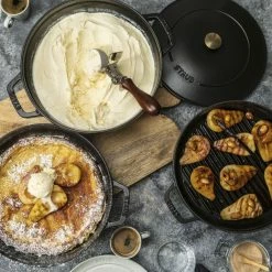 Staub Stackable Cocotte, Braiser, And Grill Pan With Lid | Black 47 Staub Stackable Cocotte, Braiser, And Grill Pan With Lid | Black -Le Creuset Shop 750050255