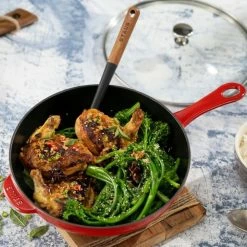 Staub 2.9 Qt Cast Iron Daily Pan | Cherry -Le Creuset Shop 750056174 1