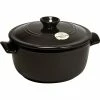 Emile Henry 4.2 Qt. Round Dutch Oven | Charcoal 1 Emile Henry 4.2 Qt. Round Dutch Oven | Charcoal -Le Creuset Shop 794540 emile henry 4 2 dutch oven black