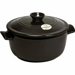 Emile Henry 4.2 Qt. Round Dutch Oven | Charcoal