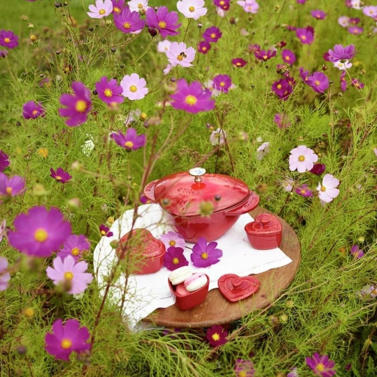 Staub 1.75 Qt. Heart Cocotte/Dutch Oven | Cherry Red 8 Staub 1.75 Qt. Heart Cocotte/Dutch Oven | Cherry Red - Image 6