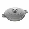 Staub 24 Oz Round Covered Braiser | Graphite Grey 2 Staub 24 Oz Round Covered Braiser | Graphite Grey -Le Creuset Shop 872078003746 1