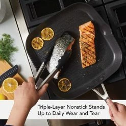 KitchenAid Non-Electrics KitchenAid Nonstick Hard Anodized Induction Square Grill Pan/Griddle With Pouring Spouts | 11.25" 17 KitchenAid Non-Electrics KitchenAid Nonstick Hard Anodized Induction Square Grill Pan/Griddle With Pouring Spouts | 11.25" -Le Creuset Shop 91ii5anyk5l. ac sl1500