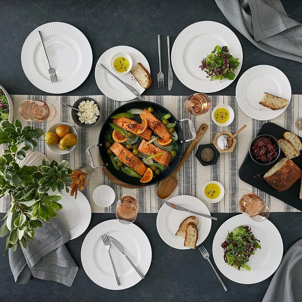 All-Clad HA1 Hard Anodized Nonstick 6 Qt. Dutch Oven With Acacia Wood Trivet & Spoon 8 All-Clad HA1 Hard Anodized Nonstick 6 Qt. Dutch Oven With Acacia Wood Trivet & Spoon - Image 6