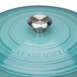 Le Creuset 2.25 Qt. Signature Enameled Cast Iron Braiser With Stainless Steel Knob | Caribbean Blue -Le Creuset Shop carmain4