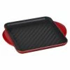 Le Creuset 9.5" Square Signature Enameled Cast Iron Grill Pan | Cerise/Cherry Red 2 Le Creuset 9.5" Square Signature Enameled Cast Iron Grill Pan | Cerise/Cherry Red -Le Creuset Shop cerisegrill1