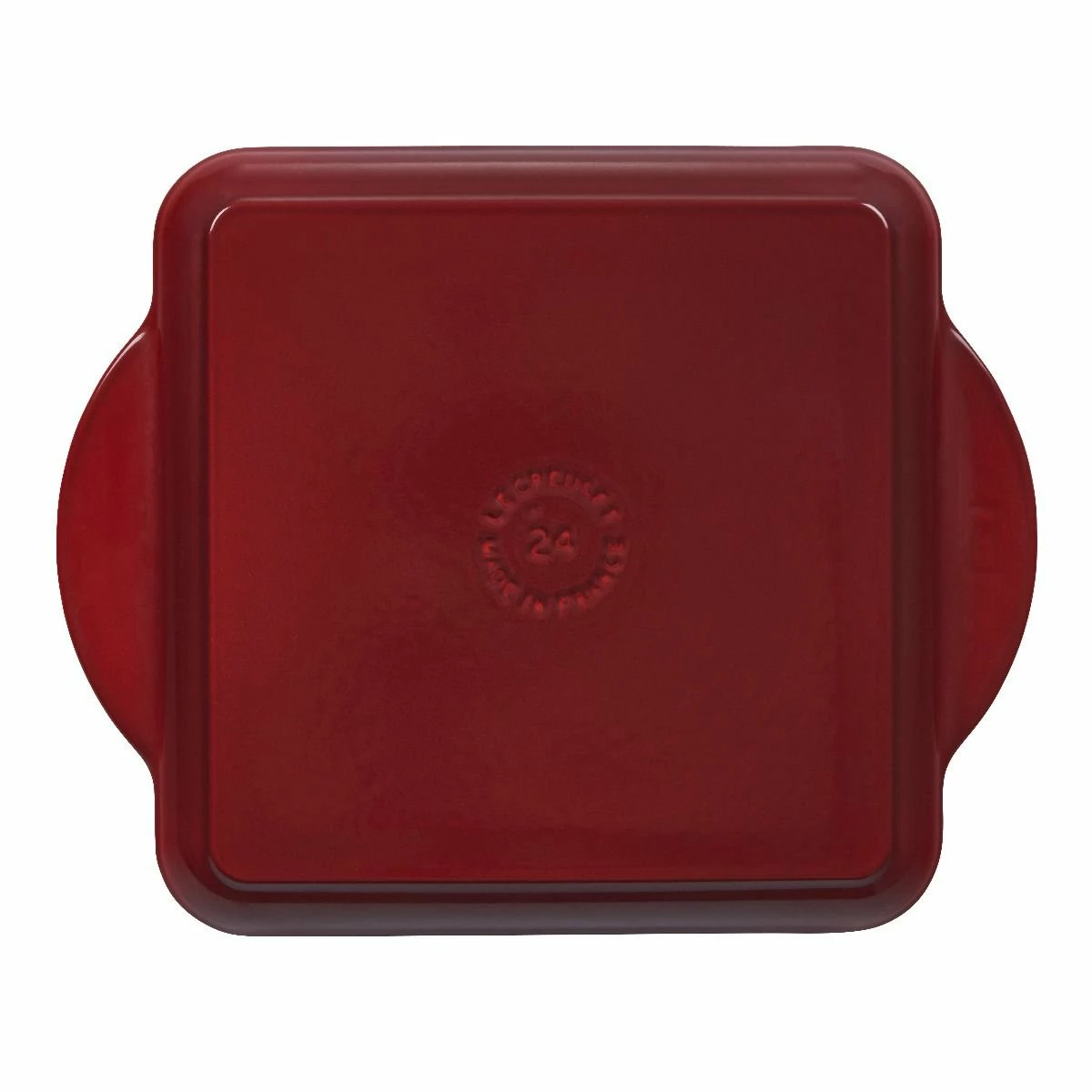 Le Creuset 9.5" Square Signature Enameled Cast Iron Grill Pan | Cerise/Cherry Red 4 Le Creuset 9.5" Square Signature Enameled Cast Iron Grill Pan | Cerise/Cherry Red - Image 2