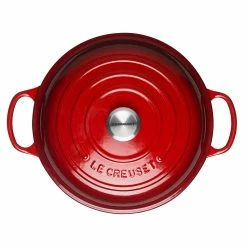 Le Creuset 2.25 Qt. Signature Enameled Cast Iron Braiser With Stainless Steel Knob | Cerise/Cherry Red 8 Le Creuset 2.25 Qt. Signature Enameled Cast Iron Braiser With Stainless Steel Knob | Cerise/Cherry Red -Le Creuset Shop cersmain3