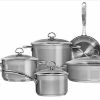 Chantal 21 Steel Induction 9 Piece Cookware Set 2 Chantal 21 Steel Induction 9 Piece Cookware Set -Le Creuset Shop chantal 21 steel 9pc set slin 9 compressed
