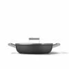 SMEG 4 Qt. Nonstick Deep Pan With Lid | Black 2 SMEG 4 Qt. Nonstick Deep Pan With Lid | Black -Le Creuset Shop ckfd2811blm
