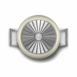 SMEG 4 Qt. Nonstick Deep Pan With Lid | Cream -Le Creuset Shop ckfd2811crm 6