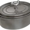 Staub 5.75 Qt. Oval Coq Au Vin Cocotte/Dutch Oven | Graphite Grey 1 Staub 5.75 Qt. Oval Coq Au Vin Cocotte/Dutch Oven | Graphite Grey -Le Creuset Shop coq au vin cocotte 5 75qt graphite grey 5 compressed