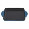 Le Creuset 9.5" Square Signature Enameled Cast Iron Griddle Pan | Deep Teal 1 Le Creuset 9.5" Square Signature Enameled Cast Iron Griddle Pan | Deep Teal -Le Creuset Shop deepgriddle1