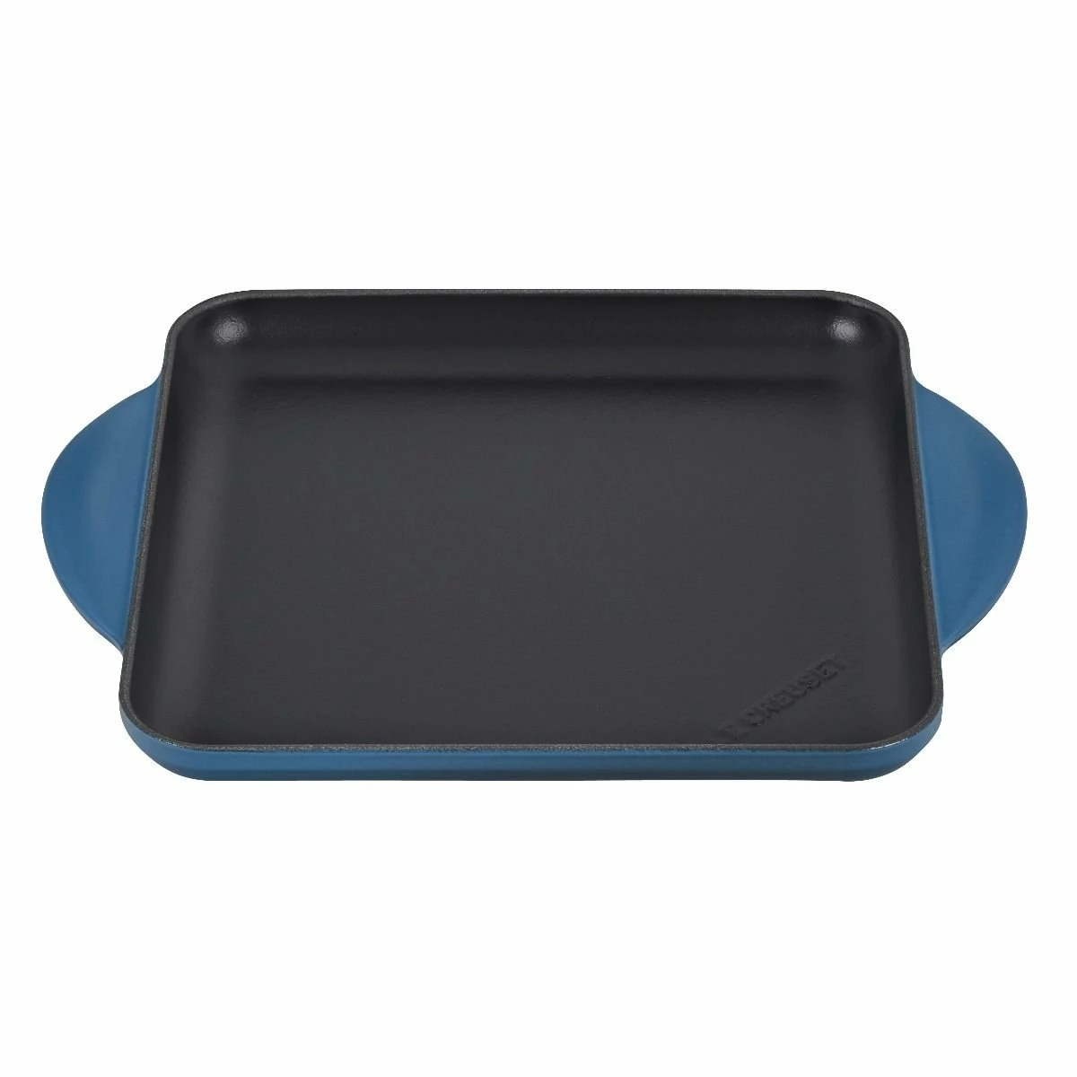 Le Creuset 9.5" Square Signature Enameled Cast Iron Griddle Pan | Deep Teal 3 Le Creuset 9.5" Square Signature Enameled Cast Iron Griddle Pan | Deep Teal