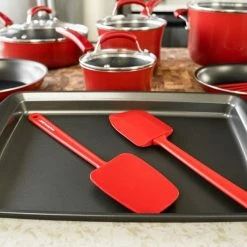 Rachael Ray Red Gradient 14 Piece Enamel Cookware Set 11 Rachael Ray Red Gradient 14 Piece Enamel Cookware Set -Le Creuset Shop dscf0829 1