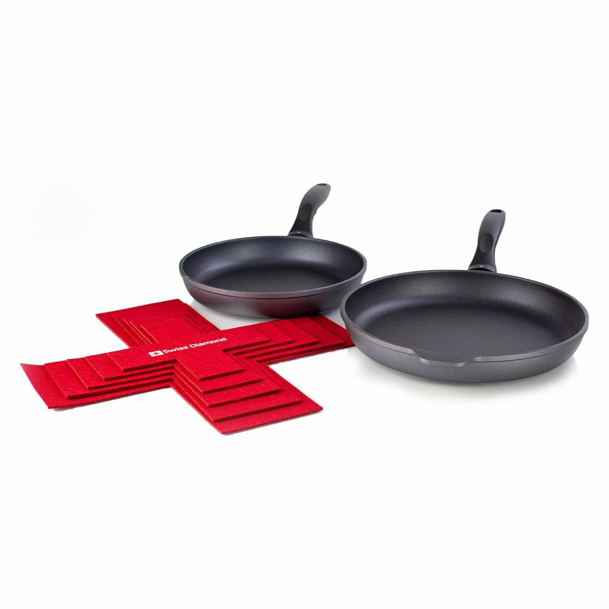 Swiss Diamond | HD 2-Piece Fry Pan Set + Pan Protectors 3 Swiss Diamond | HD 2-Piece Fry Pan Set + Pan Protectors