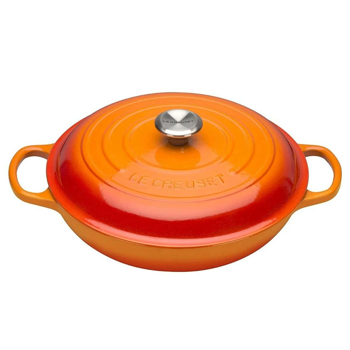 Le Creuset 10-Piece Signature Cookware Set With Stainless Steel Knobs | Flame Orange 5 Le Creuset 10-Piece Signature Cookware Set With Stainless Steel Knobs | Flame Orange - Image 3