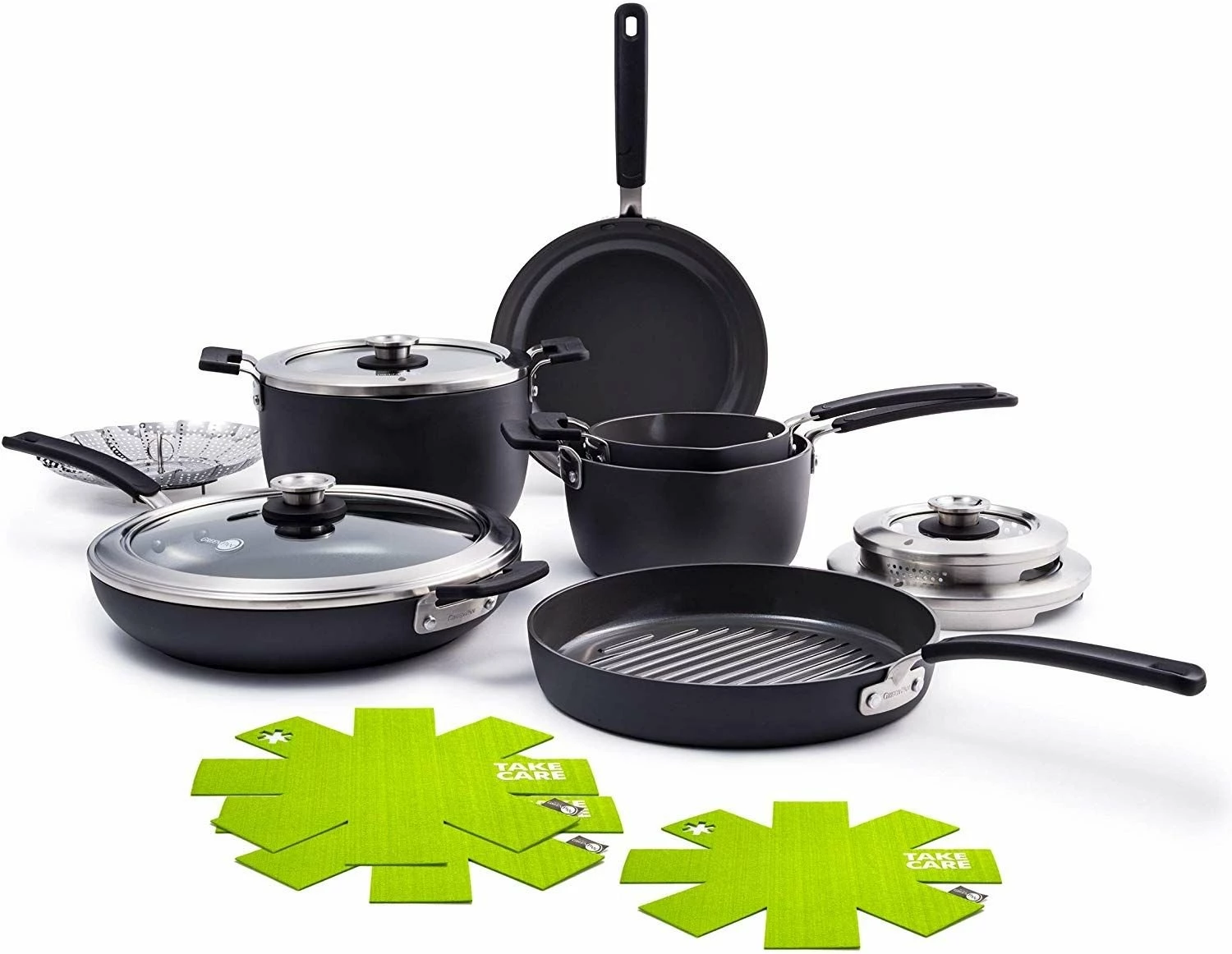 GreenPan Levels 11-Piece Nonstick Stackable Cookware Set