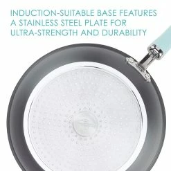 Rachael Ray 11-Piece Hard Anodized Cookware Set | Light Blue 16 Rachael Ray 11-Piece Hard Anodized Cookware Set | Light Blue -Le Creuset Shop hardblue3