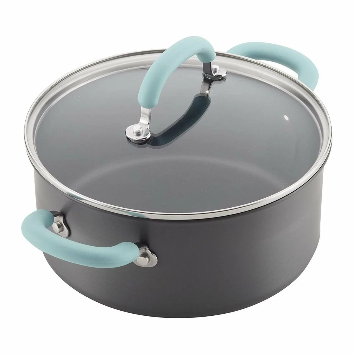 Rachael Ray 11-Piece Hard Anodized Cookware Set | Light Blue 12 Rachael Ray 11-Piece Hard Anodized Cookware Set | Light Blue - Image 10