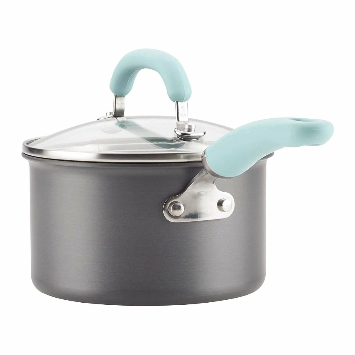 Rachael Ray 11-Piece Hard Anodized Cookware Set | Light Blue 11 Rachael Ray 11-Piece Hard Anodized Cookware Set | Light Blue - Image 9