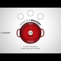 Le Creuset Olive Branch Collection 3.5 Qt. Signature Braiser | Marseille -Le Creuset Shop hqdefault 56 15