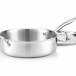 Heritage Steel Cookware Stainless Steel Cookware Set | 5-Piece 18 Heritage Steel Cookware Stainless Steel Cookware Set | 5-Piece -Le Creuset Shop hsc 14311 4qt deepsautepan lidoffwshad 0216