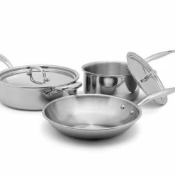 Heritage Steel Cookware Stainless Steel Essentials Cookware Set | 5-Piece 10 Heritage Steel Cookware Stainless Steel Essentials Cookware Set | 5-Piece -Le Creuset Shop hsc 17305