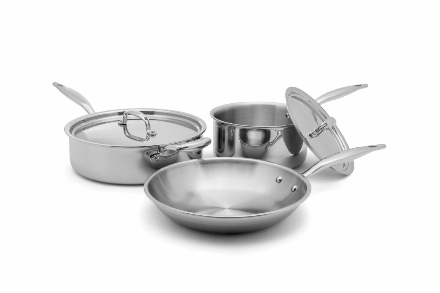 Heritage Steel Cookware Stainless Steel Essentials Cookware Set | 5-Piece 5 Heritage Steel Cookware Stainless Steel Essentials Cookware Set | 5-Piece - Image 3