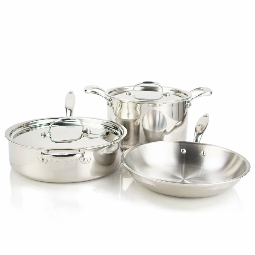 Heritage Steel Cookware Stainless Steel Cookware Set | 5-Piece 3 Heritage Steel Cookware Stainless Steel Cookware Set | 5-Piece