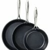 Kyocera Ceramic Non-Stick 3pc Fry Pan Set - 8", 10" & 12" 2 Kyocera Ceramic Non-Stick 3pc Fry Pan Set - 8", 10" & 12" -Le Creuset Shop kyocera ceramic non stick 3pc fry pan set cfp3pcset