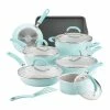 Rachael Ray 13-Piece Enameled Cookware Set | Light Blue Shimmer 2 Rachael Ray 13-Piece Enameled Cookware Set | Light Blue Shimmer -Le Creuset Shop lightbluecook11