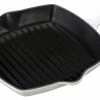 Le Creuset 10.25" Square Signature Cast Iron Grill Skillet | White 2 Le Creuset 10.25" Square Signature Cast Iron Grill Skillet | White -Le Creuset Shop ls2021 2616 lecreuset 10.25 signature square grill skillet white