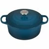 Le Creuset 4.5 Qt. Round Signature Dutch Oven With Stainless Steel Knob | Deep Teal 1 Le Creuset 4.5 Qt. Round Signature Dutch Oven With Stainless Steel Knob | Deep Teal -Le Creuset Shop ls2501 247dss