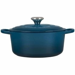 Le Creuset 4.5 Qt. Round Signature Dutch Oven With Stainless Steel Knob | Deep Teal 10 Le Creuset 4.5 Qt. Round Signature Dutch Oven With Stainless Steel Knob | Deep Teal -Le Creuset Shop ls2501 247dss 2