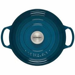Le Creuset 4.5 Qt. Round Signature Dutch Oven With Stainless Steel Knob | Deep Teal 11 Le Creuset 4.5 Qt. Round Signature Dutch Oven With Stainless Steel Knob | Deep Teal -Le Creuset Shop ls2501 247dss 3