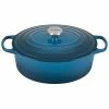 Le Creuset 6.75 Qt. Oval Signature Dutch Oven With Stainless Steel Knob | Deep Teal 1 Le Creuset 6.75 Qt. Oval Signature Dutch Oven With Stainless Steel Knob | Deep Teal -Le Creuset Shop ls2502 317dss