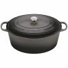 Le Creuset 15.5 Qt. Oval Signature Dutch Oven With Stainless Steel Knob | Oyster Grey 1 Le Creuset 15.5 Qt. Oval Signature Dutch Oven With Stainless Steel Knob | Oyster Grey -Le Creuset Shop ls2502 407fss le creuset 15.5 qt. signature oval dutch oven oyster 1