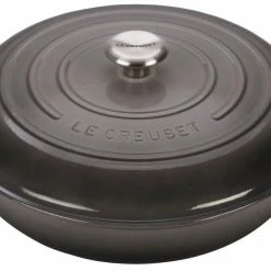Le Creuset 5 Qt. Signature Enameled Cast Iron Braiser With Stainless Steel Knob | Oyster Grey