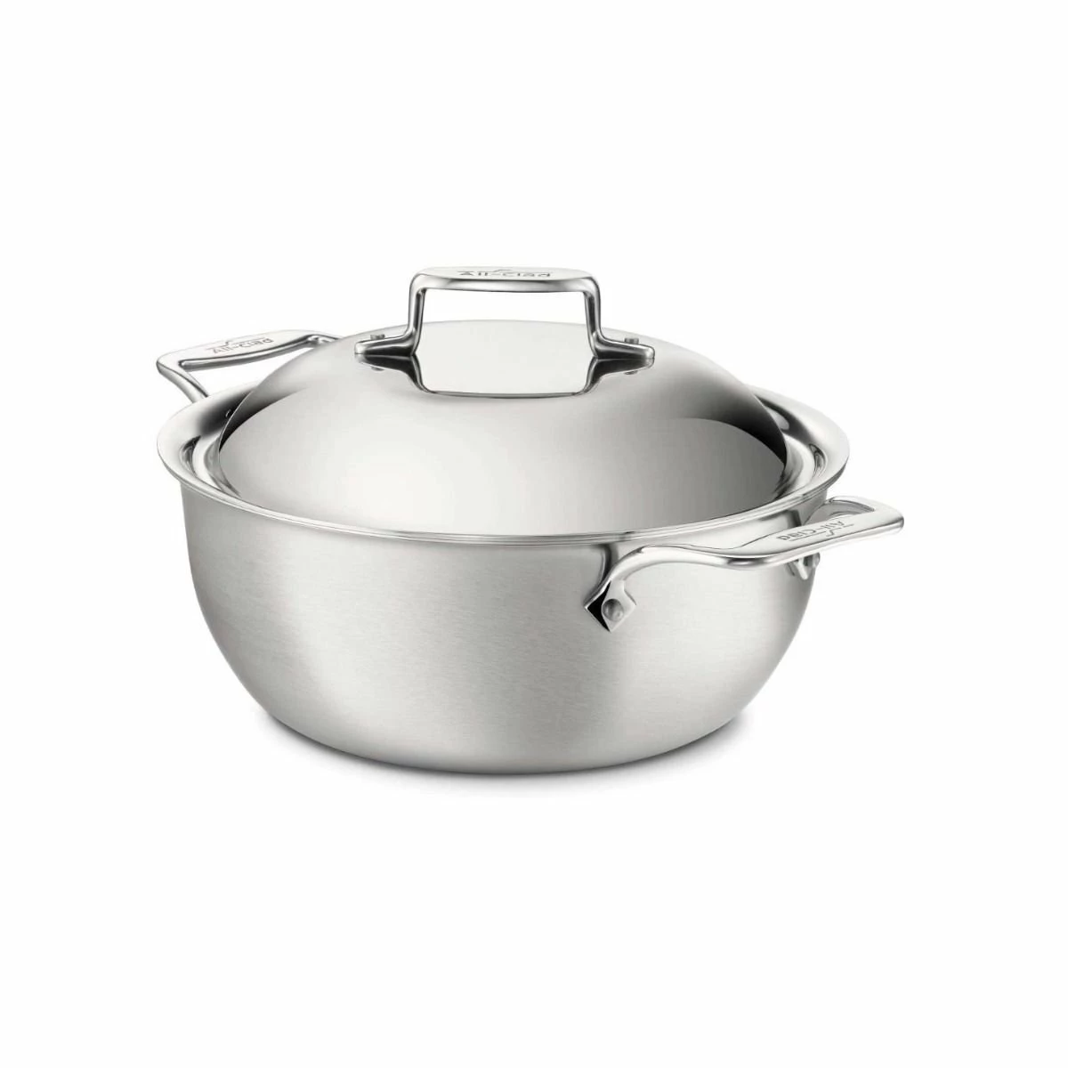 All-Clad D5 Brushed Stainless Steel Dutch Oven & Lid | 5.5 Qt. 3 All-Clad D5 Brushed Stainless Steel Dutch Oven & Lid | 5.5 Qt.