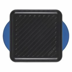 Le Creuset 9.5" Square Signature Enameled Cast Iron Grill Pan | Marseille Blue 12 Le Creuset 9.5" Square Signature Enameled Cast Iron Grill Pan | Marseille Blue -Le Creuset Shop marsgriddle4