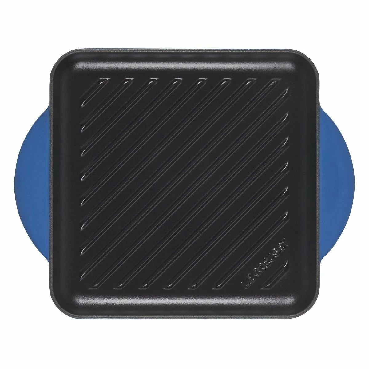Le Creuset 9.5" Square Signature Enameled Cast Iron Grill Pan | Marseille Blue 5 Le Creuset 9.5" Square Signature Enameled Cast Iron Grill Pan | Marseille Blue - Image 3