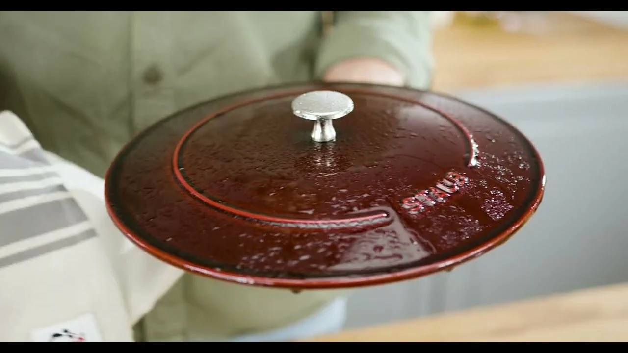 Staub Stackable Cocotte, Braiser, And Grill Pan With Lid | Dark Blue 16 Staub Stackable Cocotte, Braiser, And Grill Pan With Lid | Dark Blue - Image 14